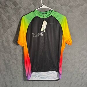 Primal Wear Cycling Jersey Men’s Size Large Raglan Estes Park Mountain Full Zip